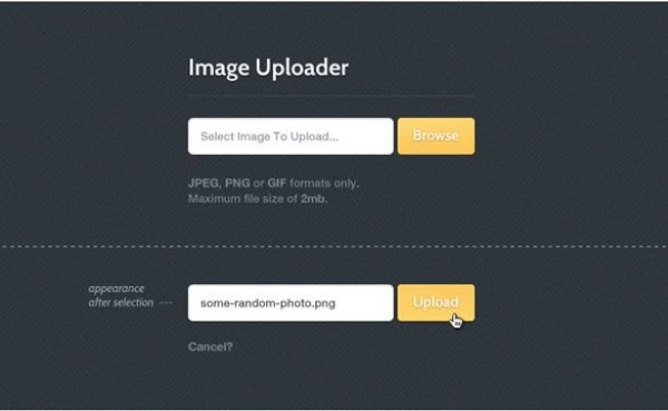 2 Compact Image Uploader Forms PSD web uploader form upload unique ui elements ui stylish quality psd original new modern interface image uploader hi-res HD fresh free download free elements download detailed design creative compact clean bar   