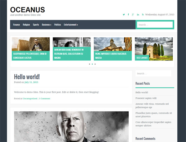 Oceanus WordPress Magazine News Website wp wordpress website webpage web unique ui elements ui theme template stylish sidebar quality php original news new modern magazine large images jquery interface html hi-res HD fresh free download free elements download detailed design css creative content slider clean business 2 column   