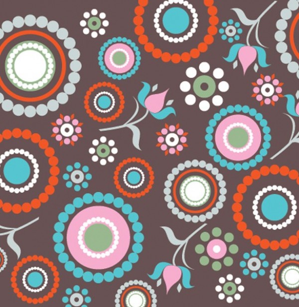5 Cool Retro Circles Pattern Vector Backgrounds web vintage vector unique stylish retro quality pattern original illustrator high quality graphic fresh free download free floral download design creative circles background   