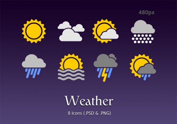 8 Android Weather Icons Set PSD/PNG web weather icons set weather icons unique ui elements ui stylish simple set quality psd png phone original new modern mobile interface hi-res HD fresh free download free elements download detailed design creative clean android weather icons android   