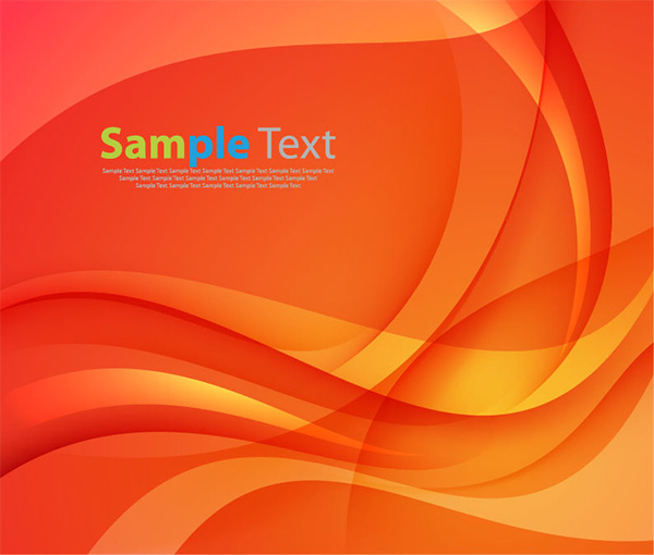 Orange Waves & Curve Lines Abstract Background wavy waves vector orange free download free curve background abstract   