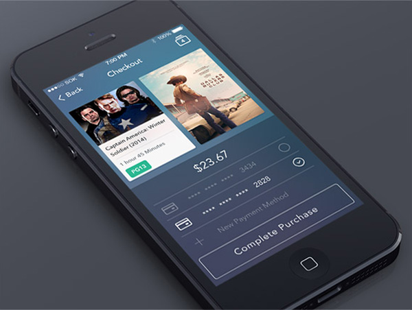 iOS7 Style eCommerce Checkout Screen App ui elements ui screen ios7 checkout ios7 free download free ecommerce checkout screen checkout app   