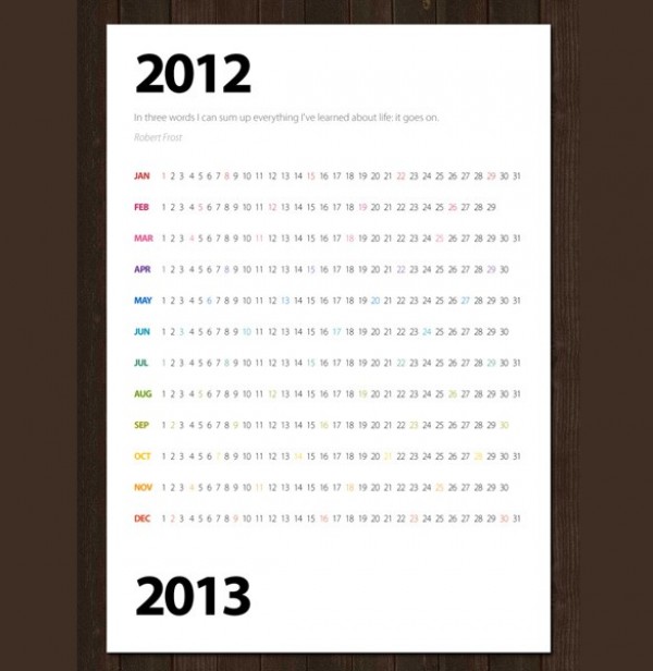 Minimal Concept Yearly Wall Vector Calendar yearly year web wall calendar vector unique ui elements stylish quality original new minimal line interface illustrator high quality hi-res HD graphic fresh free download free elements download detailed design date creative concept colorful calendar ai   