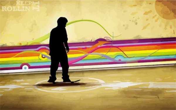 Skate Boarding Abstract Silhouette Background web vector unique stylish skateboarder skateboard skate boarder silhouette quality original new illustrator high quality graphic fresh free download free download design creative background abstract   