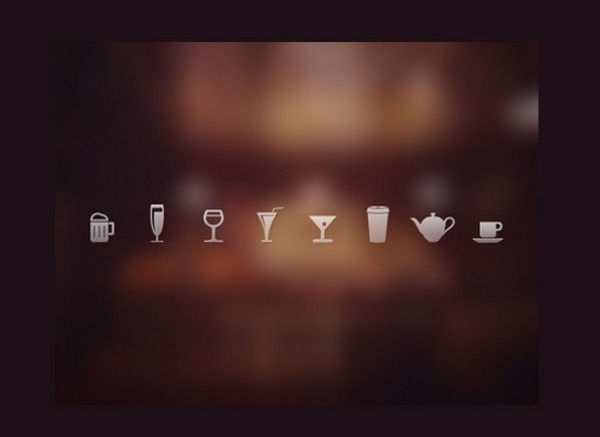 8 Pixel Drink Cocktail & Coffee Icons Set PSD web unique ui elements ui teapot stylish set quality psd pixel original new modern mini interface icons hi-res HD glyph icons glyph fresh free download free elements drink icons download detailed design cup creative coffee cocktails clean beer   