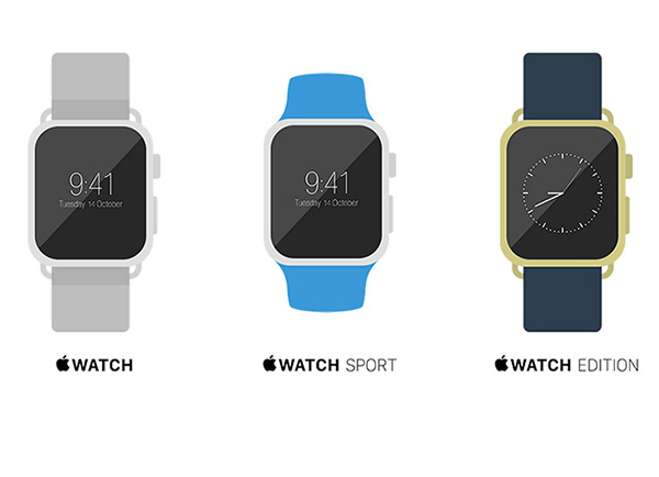 3 Apple Watch Flat Mockups watch mockups flat apple watch mockups apple   