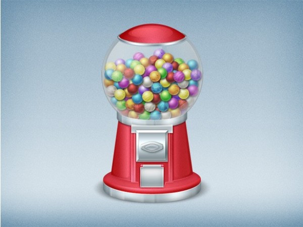 Colorful Retro Gumball Machine Icon PNG web unique ui elements ui stylish retro red quality png original new modern machine interface icon hi-res HD gumball gum fresh free download free elements download detailed design creative clean   