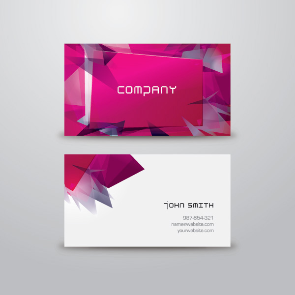 Abstract Business Card Templates Set vector template presentation identity free download free card business cards abstract   