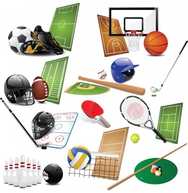 Amazing Quality Sports Vector Graphics web volleyball vector unique tennis stylish sports graphics sports Soccer quality pool ping pong original new illustrator icons hockey high quality graphic golf fresh free download free football download design creative bowling basketball baseball   