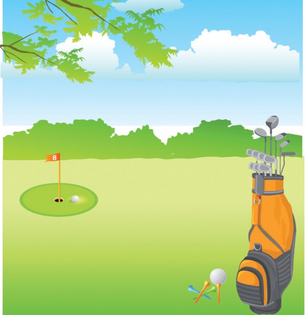Green Golf Course & Bag Vector Landscape web vectors vector graphic vector unique ultimate ui elements tree tees score scene quality psd png photoshop pack original new modern landscape jpg illustrator illustration ico icns hole high quality hi-def HD greens grass golf game golf course golf clubs golf ball golf bag golf game fresh free vectors free download free elements download design creative background ai   