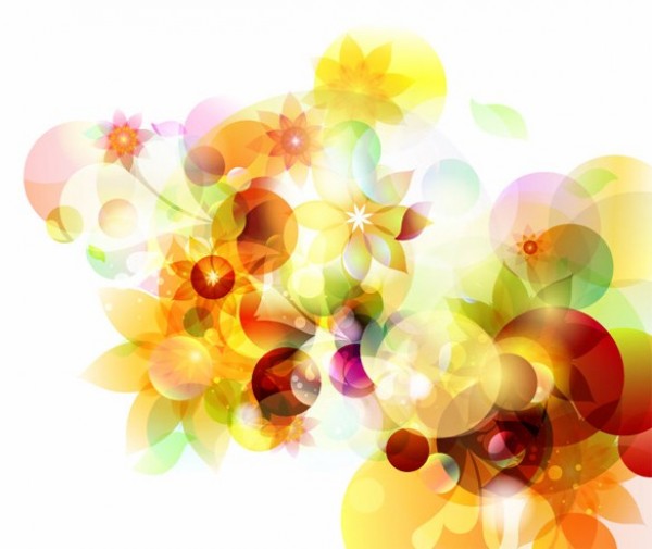 Glowing Autumn Floral Abstract Vector Background web vector unique ui elements stylish quality original new light interface illustrator high quality hi-res HD graphic glowing fresh free download free floral eps elements download detailed design creative circles bubbles background autumn abstract   