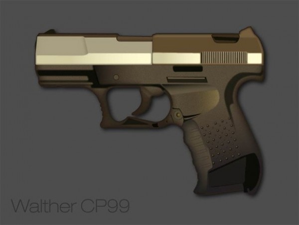 Walther CP99 Pistol Vector Graphic web walther pistol walther cp99 vector unique ui elements stylish quality pistol icon pistol original new illustrator icon high quality graphic fresh free download free download design creative   
