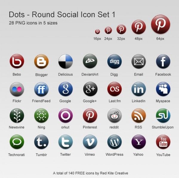 28 Dotted Round Social Media Icons Set PNG web unique ui elements ui stylish social icons social round quality png original new networking modern media interface icons hi-res HD fresh free download free elements download dotted dots detailed design creative clean bookmarking   