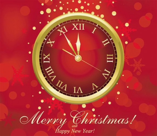 Gold New Year Clock Vector Background web vector unique ui elements stylish red quality original new years clock new years new interface illustrator high quality hi-res HD graphic fresh free download free elements download detailed design creative clock christmas background   