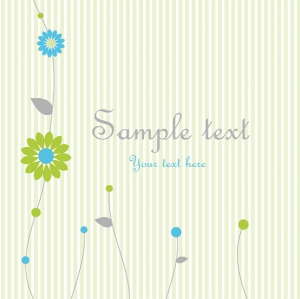 Simplistic Flowers Striped Vector Background web vector unique ui elements stylish stripes striped soft simplistic simple quality pdf original new jpg interface illustrator high quality hi-res HD green graphic fresh free download free flowers floral eps elements download detailed design creative card background artwork   