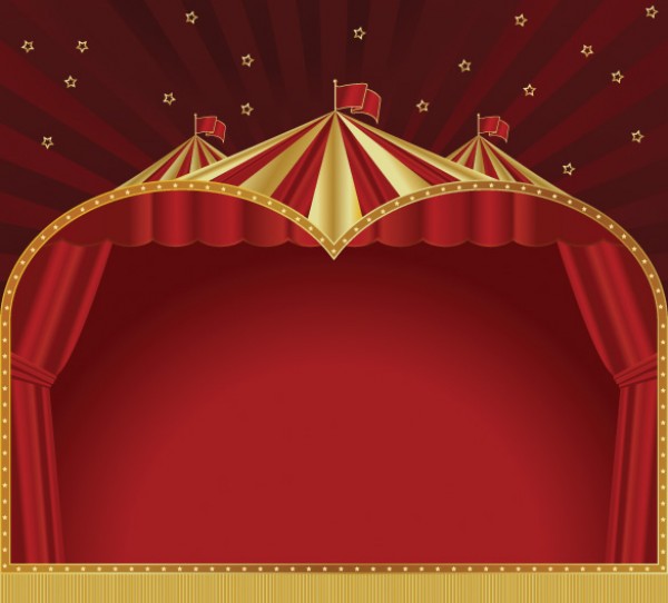 Royal Red Circus Tent Background vectors vector graphic vector unique tent royal red quality photoshop pack original modern illustrator illustration high quality gold fresh free vectors free download free download creative Circus carnival background ai   