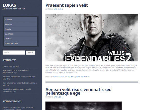 Lukas Responsive WordPress WP Website wp wordpress website webpage web unique ui elements ui theme template stylish side menu responsive quality php original options panel new modern Lukas interface html hi-res HD fresh free download free featured images elements download detailed design css creative clean   