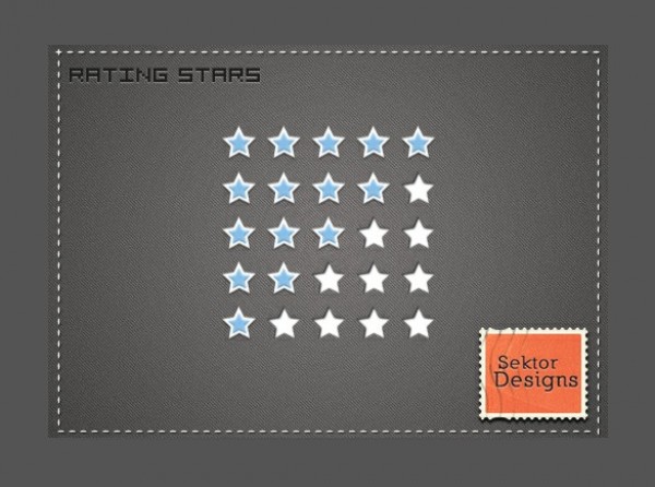 Fresh Blue Star Rating Interface PSD white web unique ui elements ui stylish star rating set rating stars quality psd original new modern interface hi-res HD fresh free download free elements download detailed design creative clean blue   
