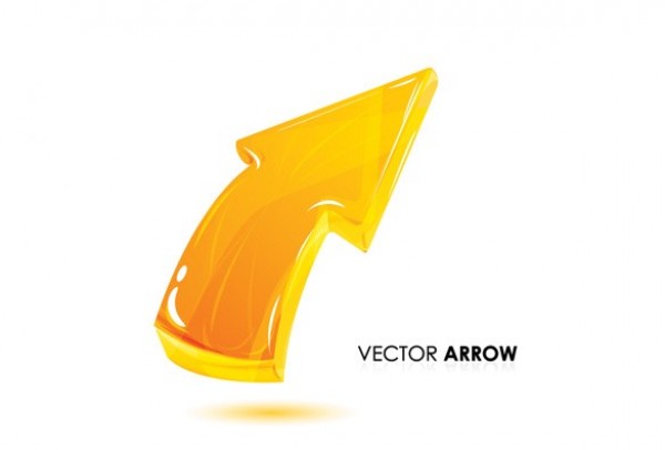 Glassy Yellow Directional Arrow Vector Icon yellow web vector unique ui elements stylish shiny quality original new interface illustrator icon high quality hi-res HD graphic glossy glassy fresh free download free eps elements download directional arrow detailed design creative bright arrow icon arrow   