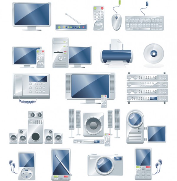 Collection of Vector Electronic Devices wireless router web vectors vector graphic vector unique ultimate tv remote control quality photoshop pack original new mouse monitor modern keyboard illustrator illustration high quality gadgets fresh free vectors free download free electronic download devices design creative ai   