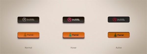 Custom Forrst/Dribbble Social Buttons Set PSD wooden wood web unique ui elements ui stylish states social buttons social set quality psd original new modern interface hi-res HD fresh free download free forsst elements dribbble download detailed design creative clean   