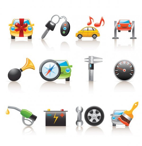 24 Car & Auto Related Vector Icons Set web vector car icon vector car vector unique ui elements tools tires stylish set security quality original new interface illustrator icons high quality hi-res HD graphic gas fresh free download free eps elements download detailed design creative colorful car repair car icon auto   