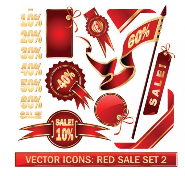 Red Vector Sale Discount Elements Pack web vector unique ui elements tags stylish stickers sales ribbons red quality original new interface illustrator high quality hi-res HD graphic fresh free download free flags elements download discount detailed design creative badges   