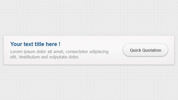 White Textured Website Call-Out Box PSD white web unique ui elements ui textured text stylish quote quality psd original new modern interface hi-res HD fresh free download free feature elements download detailed design creative clean callout call-out box call-out box   