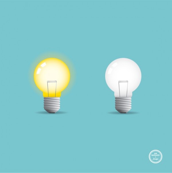 2 Old School Style Light Bulbs Vector Set yellow white web vintage light bulb vintage vector unique ui elements stylish set retro quality original old new light bulb interface illustrator high quality hi-res HD graphic fresh free download free elements download detailed design creative   