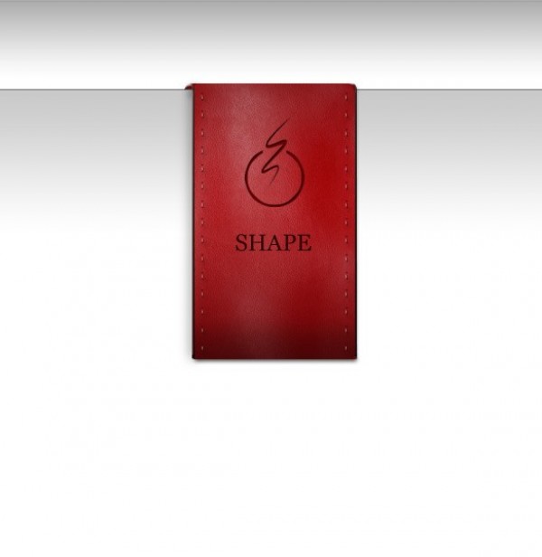 Red Leather Drape UI Badge PSD worn leather web unique ui elements ui tab stylish simple red quality original new modern leather drape badge leather badge leather interface hi-res HD fresh free download free elements drape badge download detailed design creative clean badge   