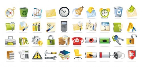 40 Useful Office Related Vector Icons Pack web icons web vector unique ui elements stylish quality original office new interface illustrator icons high quality hi-res HD graphic fresh free download free elements download detailed design creative business   