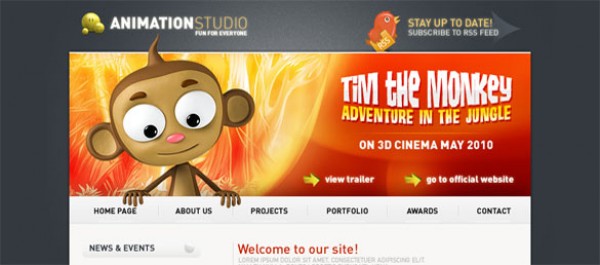 Animation Studio photoshop template   