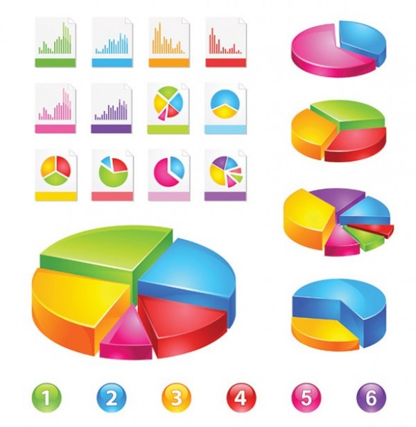 Colorful Pie Charts & Graph UI Vector Set web vector unique ui elements stylish statistics quality pie chart percentage original new interface illustrator high quality hi-res HD growth graphic graph glossy fresh free download free elements download detailed design creative colorful buttons bright analysis   