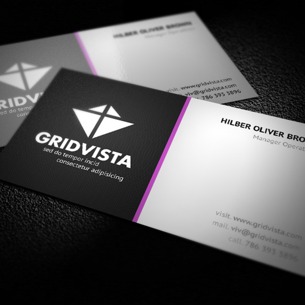 Black White Business Card Template PSD white visiting ui elements ui template presentation identity free download free corporate card business card black   