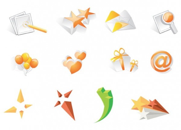 12 Juicy Orange Glass Web Vector Icons Mix web vector icons vector unique ui elements stylish stars sign quality original orange new magnifier interface illustrator icons high quality hi-res hearts HD graphic glassy glass fresh free download free envelope. mail elements download detailed design creative   