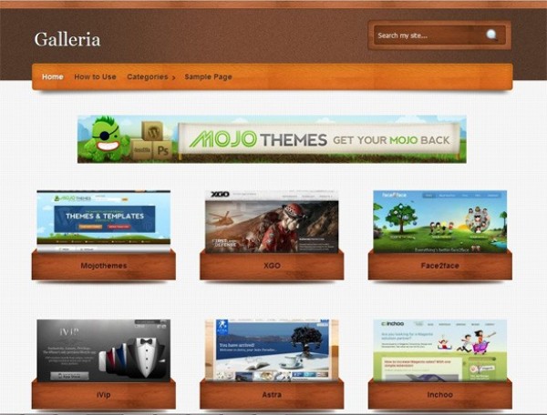 Galleria Wordpress WP Theme Website wp wordpress wooden wood website webpage web unique ui elements ui theme stylish quality php original new modern interface hi-res HD gallery galleria fresh free download free elements download detailed design css creative clean blog   