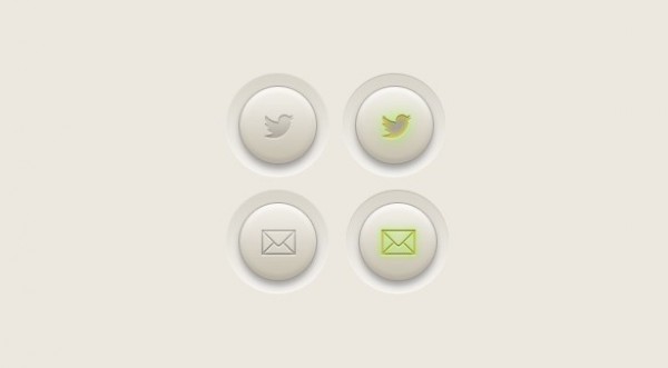 Soft Twitter & Mail Web Icons Set PSD white web unique ui elements ui twitter icon twitter stylish states softcons soft social round quality psd original new modern mail icon mail light interface icons hi-res HD fresh free download free elements download detailed design creative cream clean active   