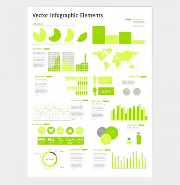 Green Infographics Vector Template web vector unique ui elements template svg stylish quality pdf original new maps interface infographics infographic template illustrator high quality hi-res HD green graphs graphic fresh free download free eps elements download detailed design creative charts   