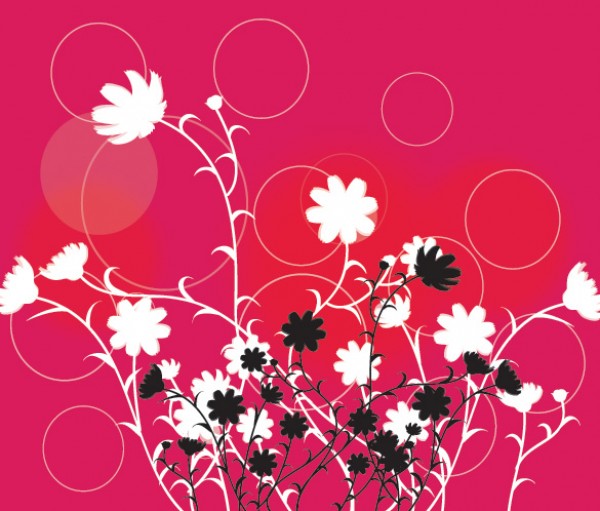 Red Floral Abstract Background white vectors vector graphic vector unique quality photoshop pattern pack original modern illustrator illustration high quality fresh free vectors free download free flowers floral download creative circles black background ai abstract   