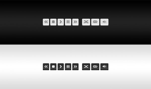 Light/Dark Music Player Control Buttons Set PSD web unique ui elements ui stylish set quality psd player control buttons player buttons original new music player modern light interface hi-res HD fresh free download free elements download detailed design dark creative control clean buttons audio player   