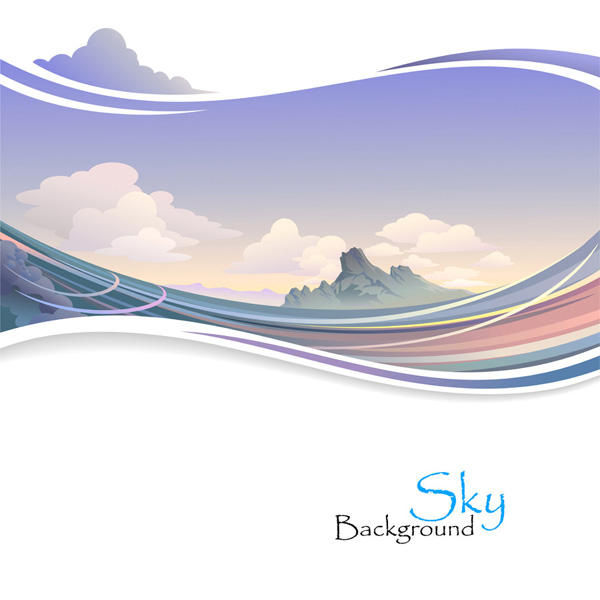 Sweeping Abstract Sky Background web waves vector unique ui elements sweeping stylish sky skies quality original new mountains interface illustrator high quality hi-res HD graphic fresh free download free flowing eps elements download detailed design curves creative clouds background abstract sky abstract   