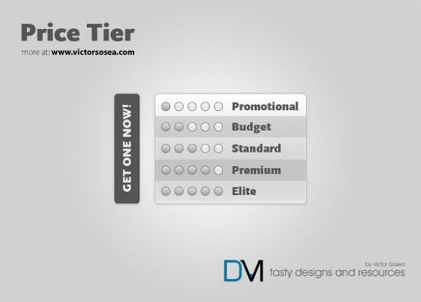 Simple Effective Price Tier UI Element PSD web unique ui elements ui tier stylish simple selection quality psd promotion product pricing price tier price plan original new modern interface hi-res HD fresh free download free elements download detailed design creative clean   