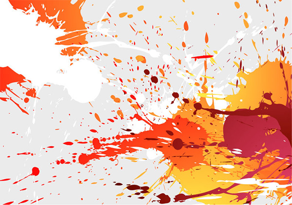 Colorful Paint Splatter Splash Background vector splatter splashes spills spats paint free download free colorful background abstract   