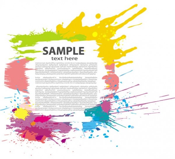 Colorful Paint Splash Vector Frame Background web vector unique ui elements stylish splatter splat splash spill quality paint original new interface ink illustrator high quality hi-res HD graphic fresh free download free frame eps elements download detailed design creative colorful background   