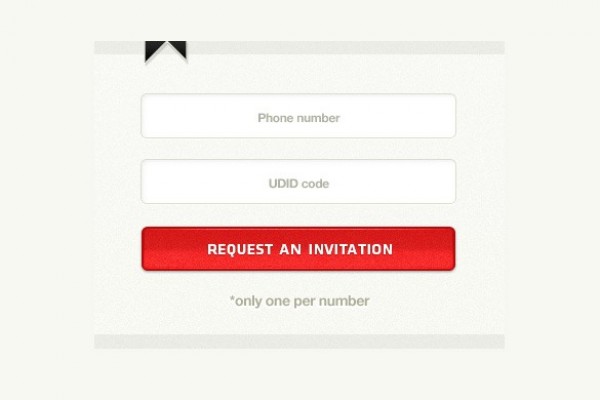 Light Input Invitation Form Red Button PSD web unique ui elements ui stylish simple red button quality original new modern light invitation interface input form input field hi-res HD fresh free download free form elements download detailed design creative clean button   