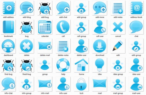 Set of Blue Web Element Icons Web Elements web vectors vector graphic vector unique ultimate ui elements quality photoshop pack original new modern illustrator illustration icons high quality fresh free vectors free download free download design creative blue ai   