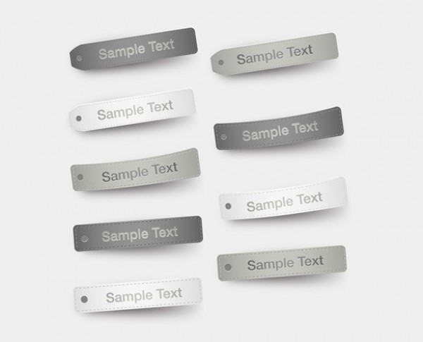 9 Grey Vector Stitched Tags/Stickers Set web vector unique ui elements ui text tags stylish stitched stickers set quality price tag original new modern label interface hi-res HD grey fresh free download free eps elements download detailed design creative clean   