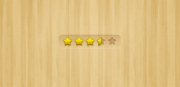 Stylish Wood Star Rating Interface PSD wooden wood web unique ui elements ui stylish stars star rating review rating quality psd original new modern light interface hi-res HD fresh free download free elements download detailed design creative clean   