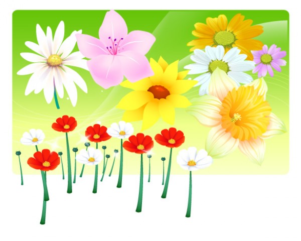 Spring Flower Bouquet Vector Illustration web vectors vector graphic vector unique ultimate spring quality photoshop pack original new modern illustrator illustration high quality garden fresh free vectors free download free flowers download design creative bouquet ai   