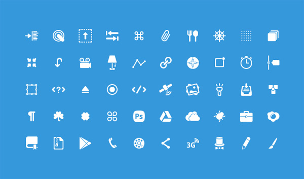 50 Perfect Mixed Glyph Icons Pack ui elements ui set pixel pack mixed mini glyphs glyph icons free download free   